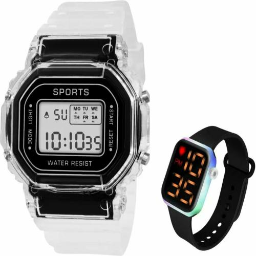 BANDSMITH LATEST DESIGN LUXURIOUS TRENDING Digital Watch - For Girls Pink Kids FLASHLIGHTS LED SQUARE Women