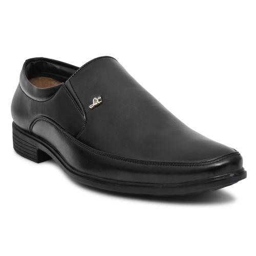 HIDA Genuine Leather Slip on Formal Shoes for men (Black)