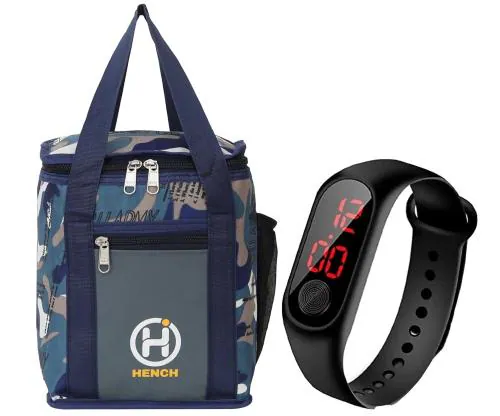 Hench Lunch Bags For Office Men Women Get Led M2 Watch Free