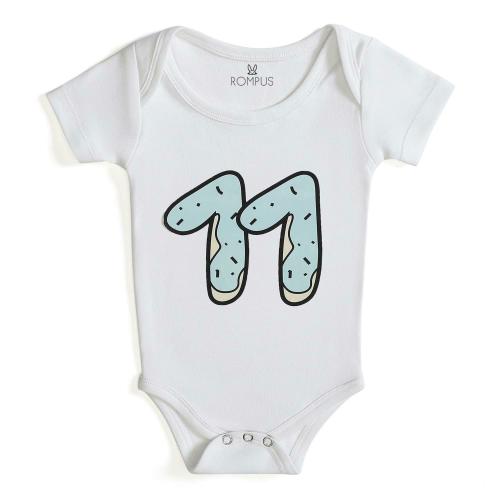 ROMPUS Unisex Baby Pure Cotton Bodysuit (9-12M)