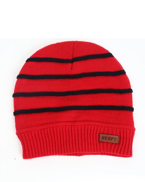 Herfy Mens Striped Woollen Caps