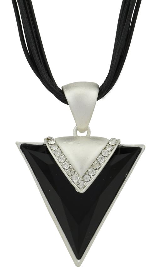 Buy HIGH TRENDZ Black Silver Plated Alloy Single Locket Chain and