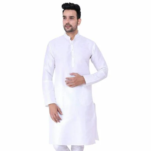 HUZUR White Mens Silk Plain Kurta Only l Huzur l Silk Kurta l Slim Fit l Latest Design l Ethnic l Set l Fashion l Kurta set l For Men