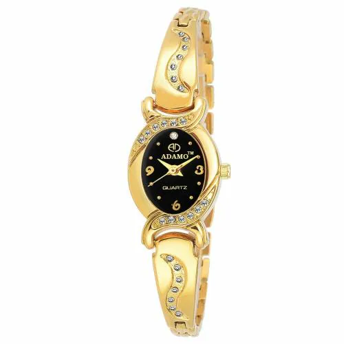 ADAMO Enchant Black Dial Women's & Girl's Watch 2468YM02