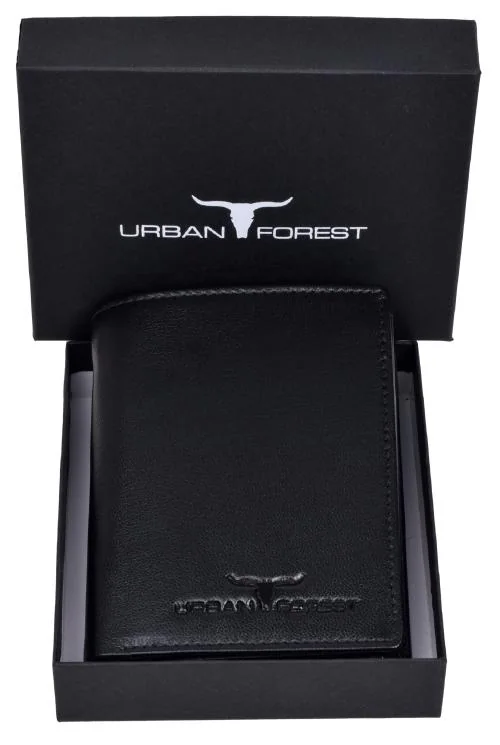 Urban Forest Toronto Black Leather Wallet for Men