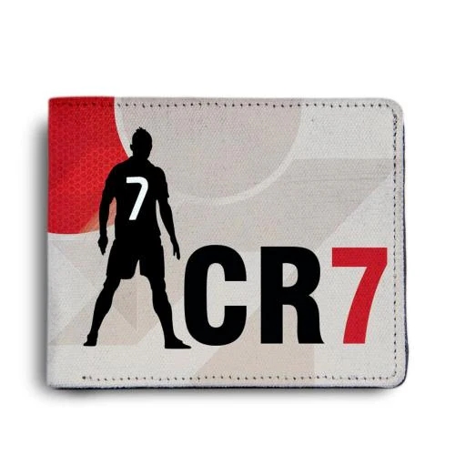 Shopmantra Red Pu Leather Cristiano Ronaldo Printed Wallet