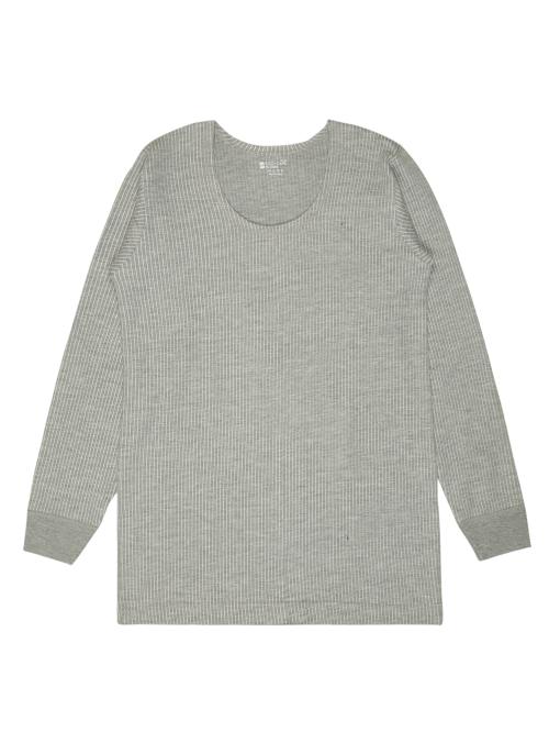 Bodycare Insider Men Grey Melange Solid Cotton Thermal Top