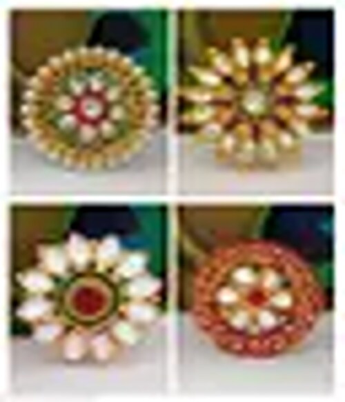 RIYA HANDICRAFT JEWELLERY Women Rings-19-Size-Adjustable-Colour-Multicolor