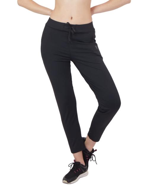 Buy Carobella Women's Activewear Lycra Blend Slim Fit Pant Solid