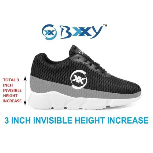 Bxxy Men's 3 Inch Hidden Height Increasing Sport Shoes
