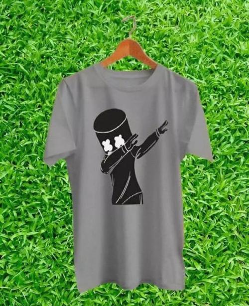 LEEKAN T Shirt For Men/ T Shirt For Men/ T Shirts/ T Shirts Men Cotton Blend T Shirt/ T Shirt/ T Shirt For Men/ T Shirt (Grey)