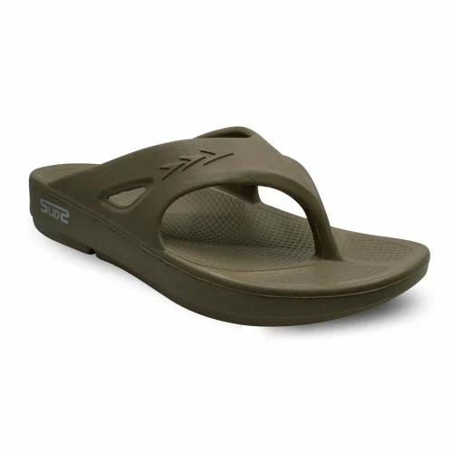 Columbus Men's SLIDS-01 (M) Slipper KHAKI UK/India-8