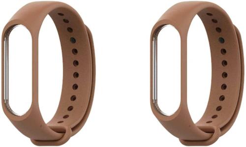 Askovid Brown Replacement Smart Fitness Sport Watch Band Strap Pack of 2