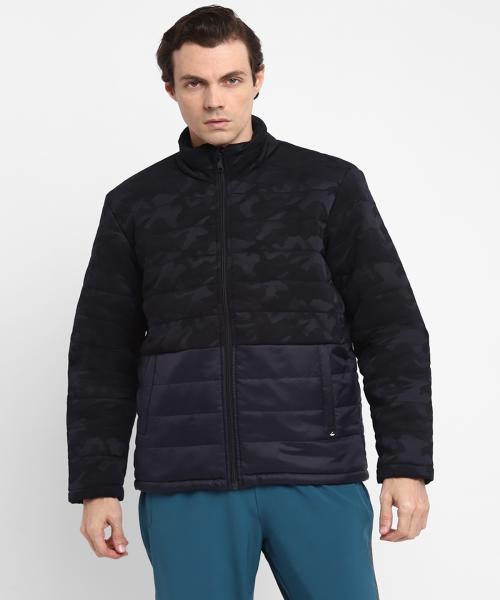 FURO By Red Chief By Red Chief Navy Full Sleeves Camo Print Regular Fit Polyster Sports Jacket for Men (F140032 156_XXL)