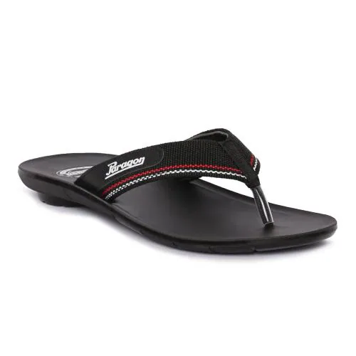 Paragon Vertex Men's Black Slippers