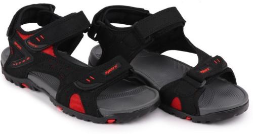 Sparx Men SS-524 Black Red Floater Sandals