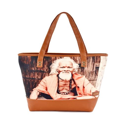 Lychee Bags women Printed Canvas Tote Bag