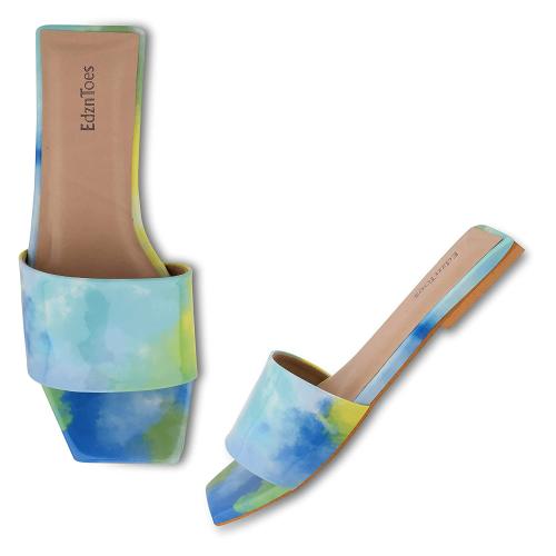 EDZNTOES Women's Fashion Sandals/Flats/Coloured Combination Flats/Trendy & Soft Cusion Comfortable For All Formal & Casual Occaissions/Flipflops