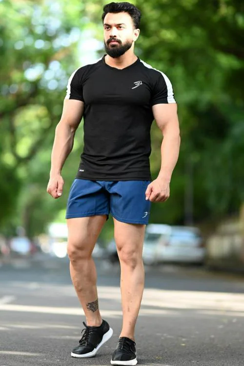 Fuaark Vintage Sports and Gym Tshirt Black