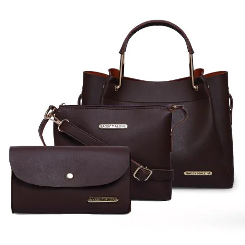 Bagsy Malone Women's Tote Combo Bag Brown