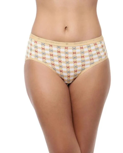 Red Rose - Hipster Panties for Women - Cotton Panties - Pack of 3 (Colors and Prints May Vary)