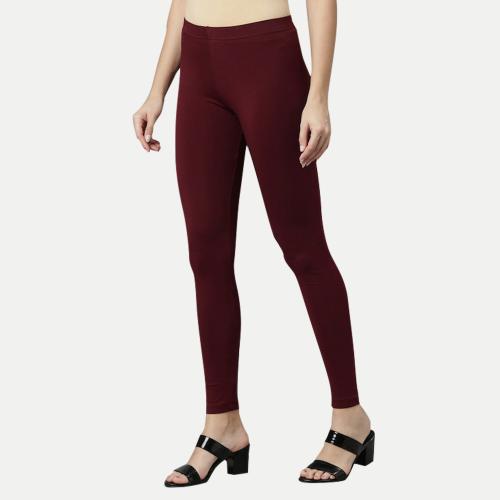 Rad Prix Women Maroon Leggings