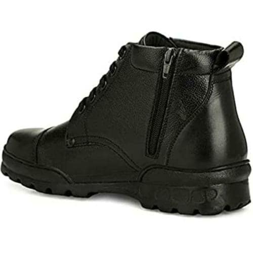 celtica Men's real leather high ankle chain DMS boots army ncc police dress up shoes with zip (numeric_6)