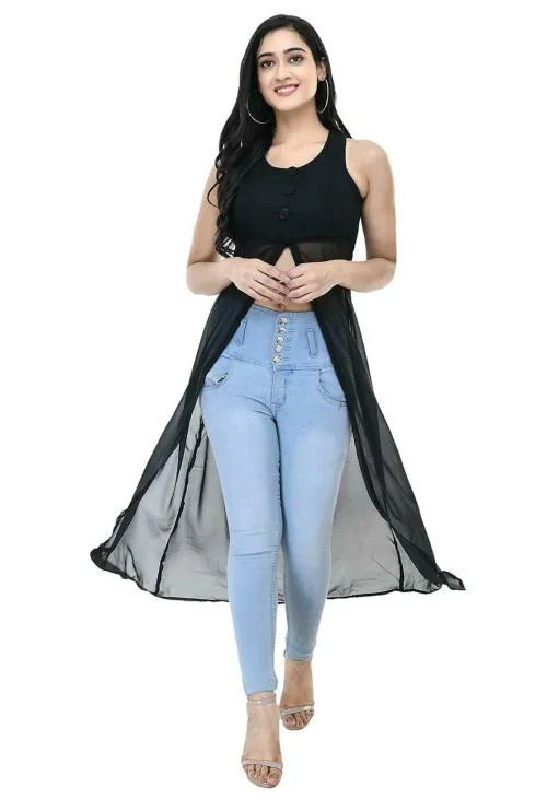 Shiva Trends Solid Designer A-Line Dresses for Women Casual Wear(Deny_100_M)