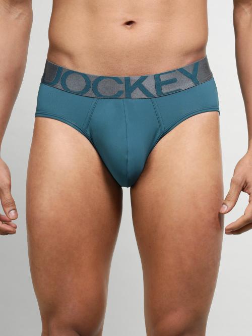 Jockey IC27 Men's Leging Blue Solid Nylon Briefs