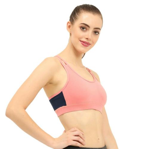 Buy ENVIE Women's Cotton Padded Sports Bra/Removable Pad, Cross Back, Full Coverage, NonWired