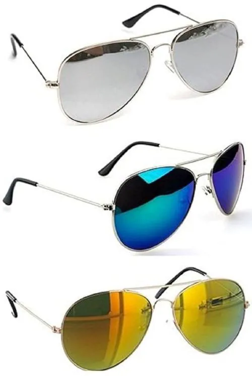 G.FIDEL Fashion Cool Gradient Aviator Sunglasses For Men's & Women's Vintage Classic Metal Sun Glasses