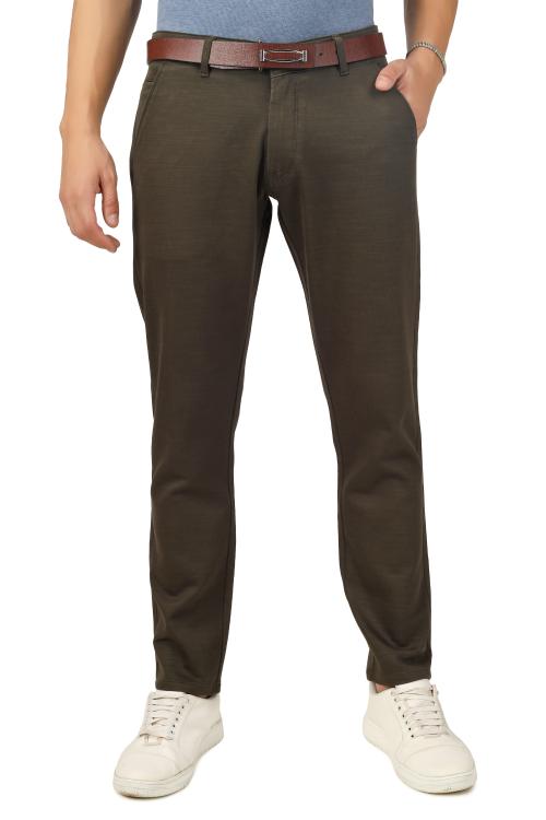 tdi Men's Slim Super Stretch Cotton Jeans Dark Green Color