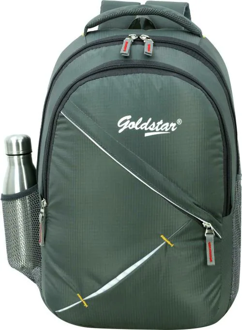 GOLD STAR Grey Pu Laptop Backpack 28 L