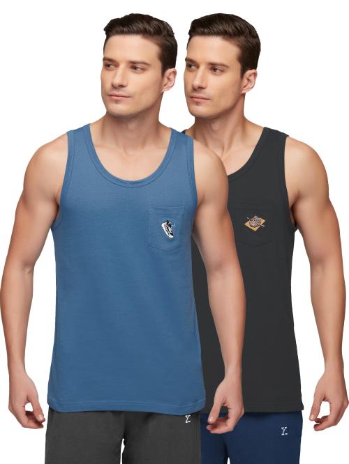 XYXX Pack of 2 Intellieaze Super Combed Cotton Renew Men Vests