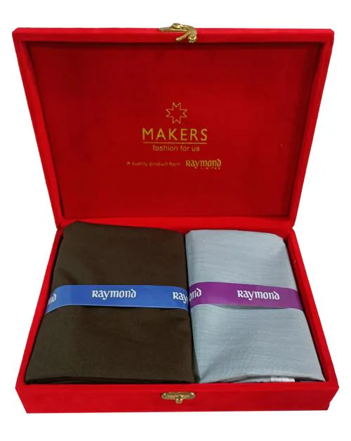 Raymond Men Cream Plain Pure Cotton Shirt & Trouser Fabric