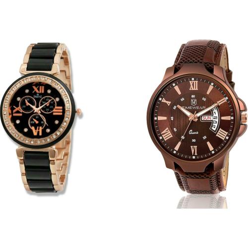 WATCHVERSE Analog Watch - For Men & Women BROWN PATTA AND BLACK GIRL WATCH