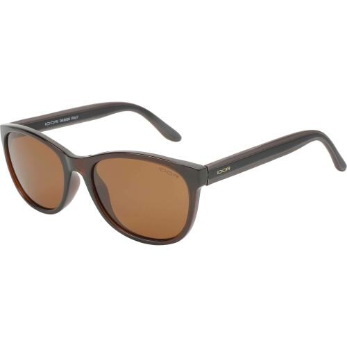 IDOR Polarized Oval Full Frame Brown Sunglasses Men and Women | 5002-C3