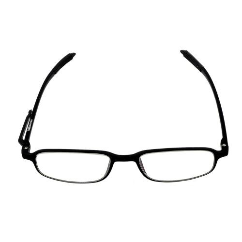 RARA EYEWEAR Smart Reading Glasses For Men & Women | Light Weight & Scratch Resistant | Blue cut Glasses | Accuarte Power +1.00 to +3.00 (MATTE BLACK, Magnification Strength:1.75)