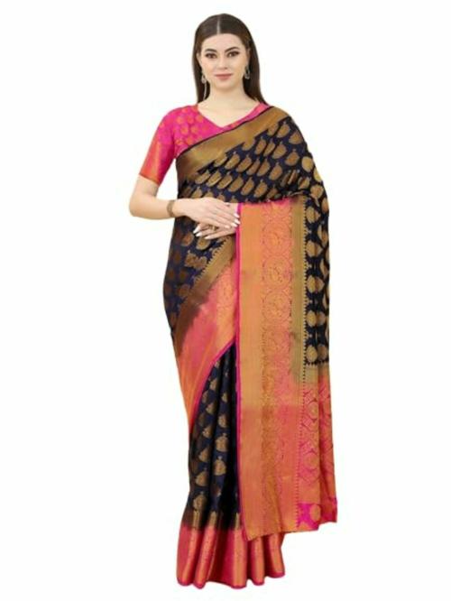Ai-Para Couture Women Art silk Banarasi Saree With Blouse