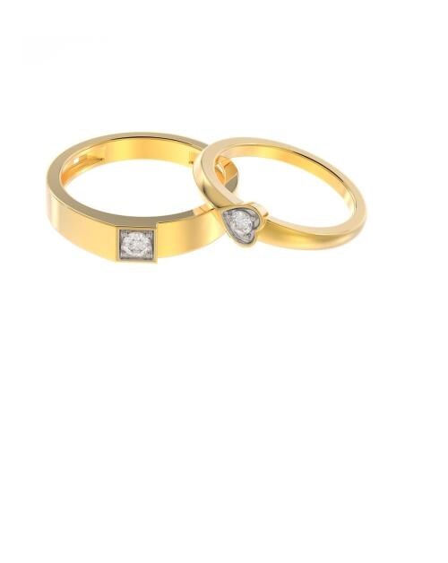 CEYLONMINE COUPLE GOLD RING PLATED