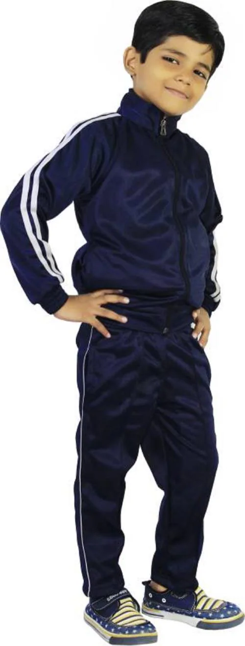 VDG Self Design Solid Men Track Suit (Size- 5-6 Years)