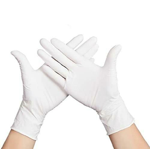 24 CARE HEALTH & HYGIENE Latex Surgical Washable Hand Safety White Disposable Hospital Doctor Nurses Home Kitchen Garden Shopping Safety For Health Latex Surgical Gloves (1 BOX IN 100 PIECE) - (M)