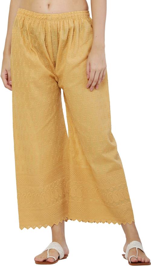 PAVONINE Regular Fit Women Beige Trousers ()