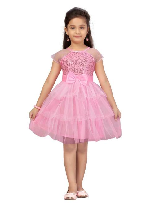Aarika Girls Pink Colour Frock