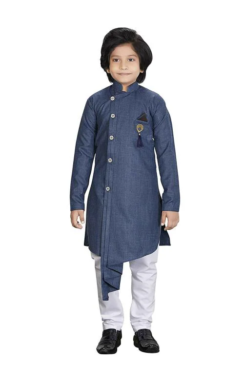 NOYYAL Kids Kurta Pajama Set Boys - Sky Blue
