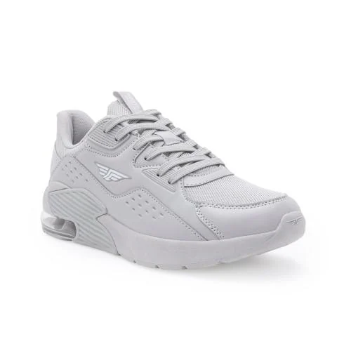 Red Tape Men's Essential Casual Sneakers- Lace-Up Grey Sneakers