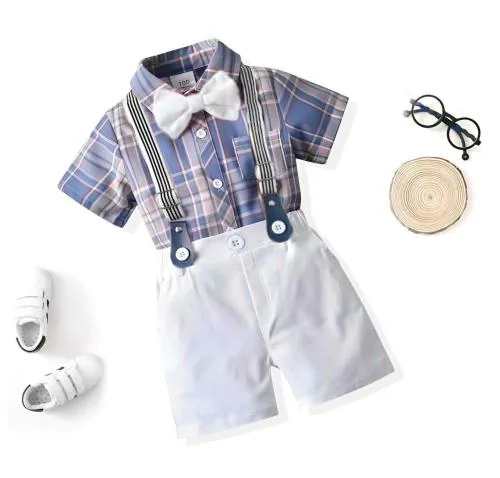 Jaime Creation Baby Boys Purple Heavy And Soft Lycra Bland With Colourful Prints Shirt Shorts Sets For Party (Festive) Shirt Shorts (Purple) Sets