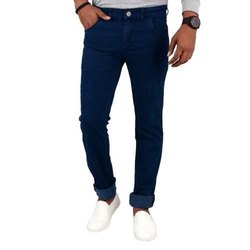 WEARO JEANS JEANS Men Light Blue Solid Cotton, Lycra Regular Fit Stretchable Jeans (42)