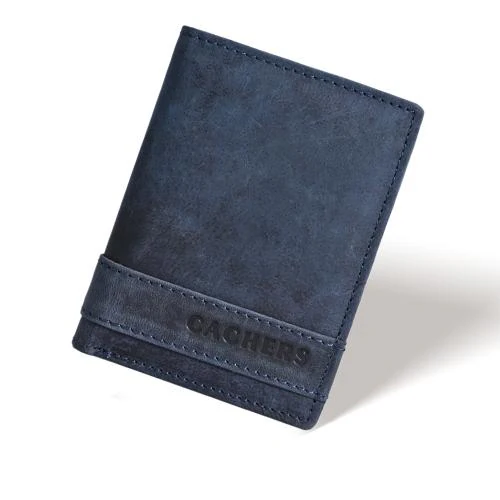 CACHERS Men Casual, Formal Blue Genuine Leather Wallet
