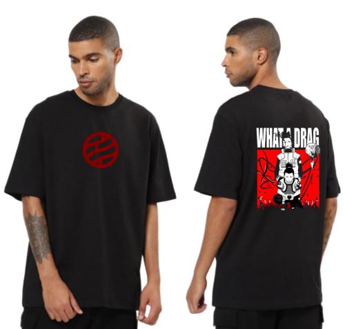 Anime t Shirt for Men Oversized fit Naruto t Shirts Round Neck Shikamaru Nara Tshirt Black Half Sleeves Pure Cotton